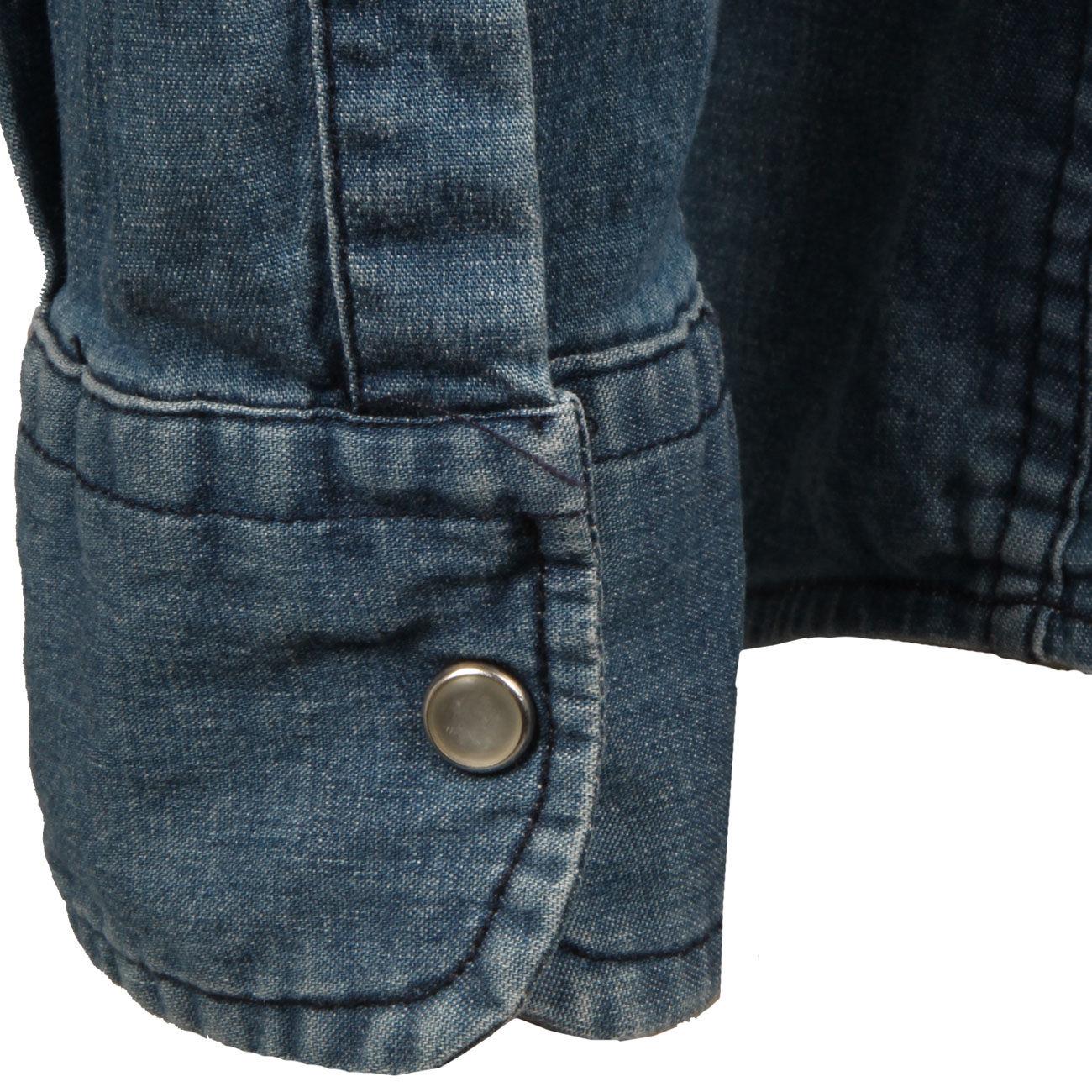 CAMICIA U. WESTERN SUPER STRETCH DA C1831B14354300 103/DENIM MEDIO DANIELE ALESSANDRINI 