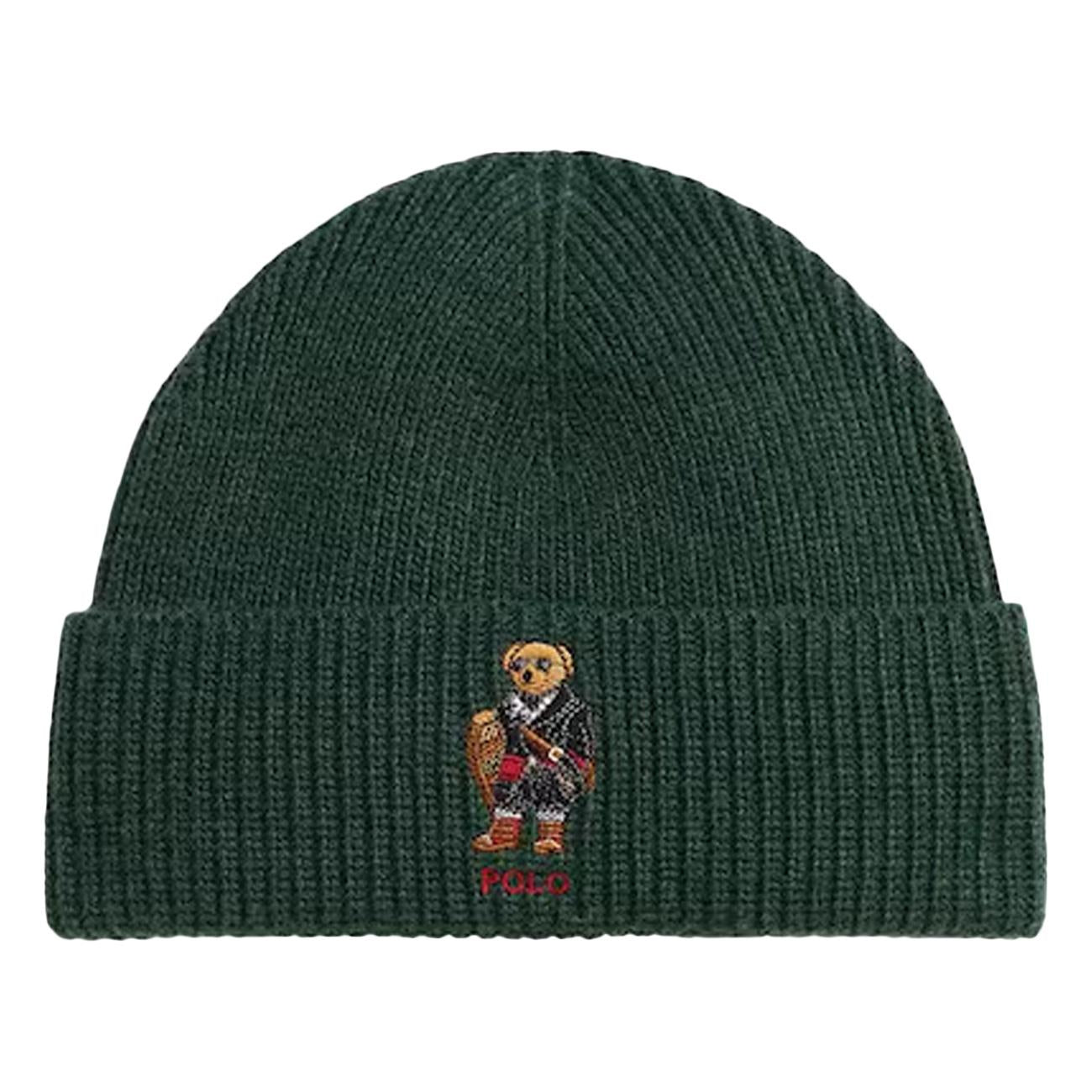 Cappello Orsetto 449P02041 002 HUNT CLUB GREEN POLO RALPH LAUREN 