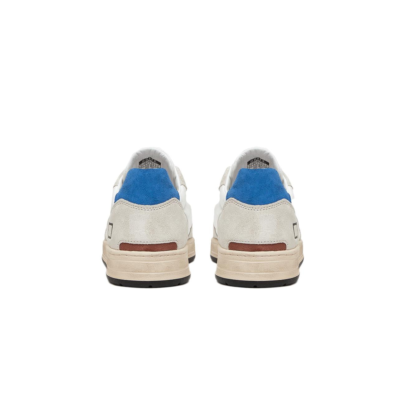 Sneakers Court 2.0 Uomo White Bluette M401-C2-NY-WE WHITE/BLUETTE D.A.T.E. 