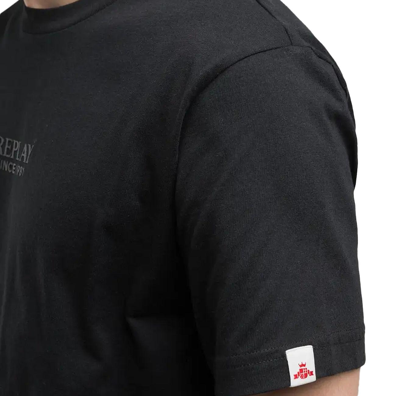 REPLAY T-Shirt Regular Fit Uomo Nero M3047.000.23732P 098 BLACK 