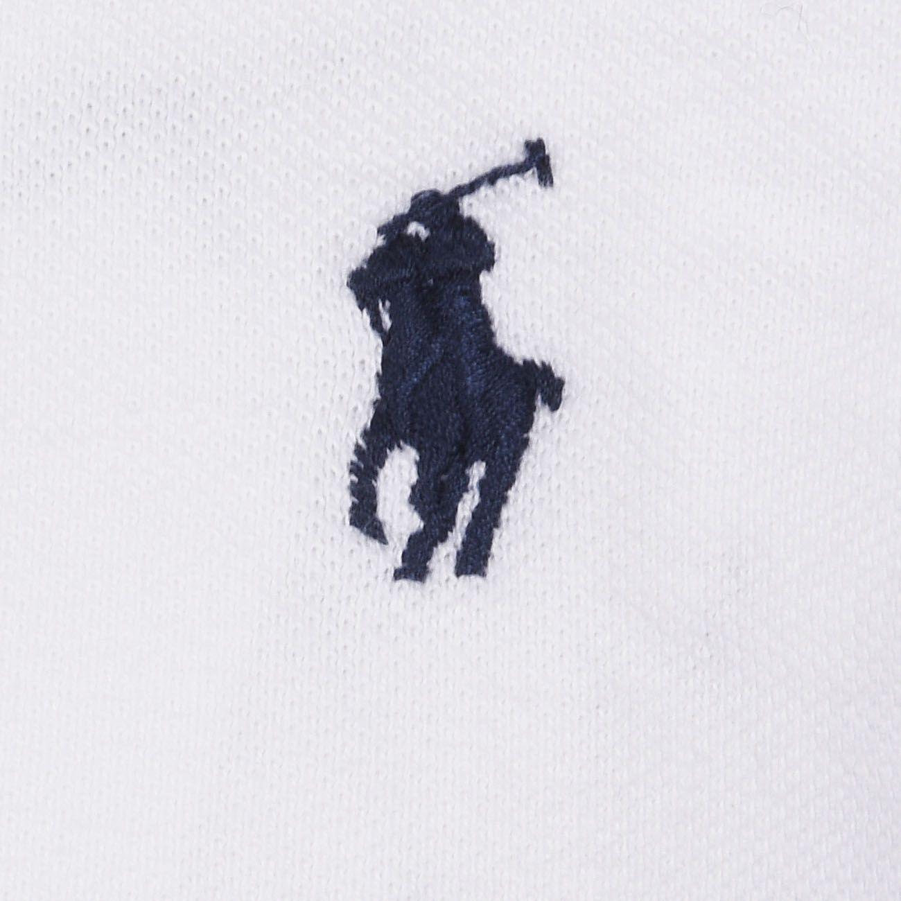 POLO U. SLIM FIT MM PIQUET RL 710548797 001 WHITE POLO RALPH LAUREN 