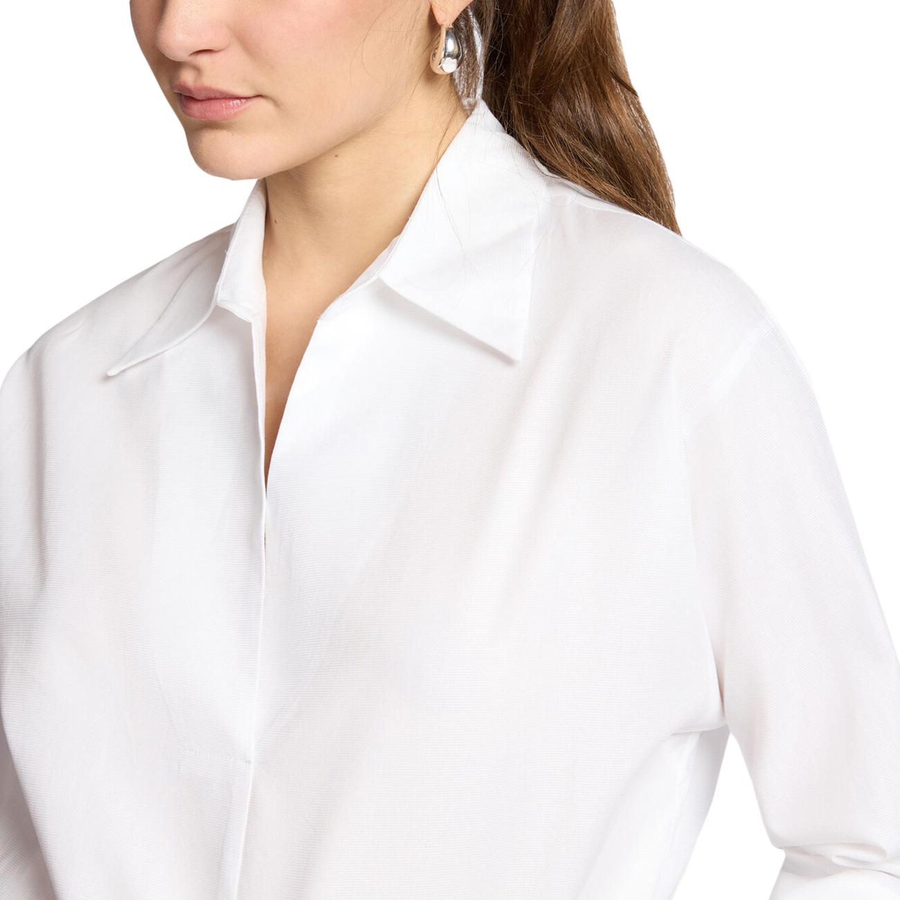 Camicia In Popeline Maniche Tre Quarti 2043Z100037N 001 BIANCO ELENA MIRO' 