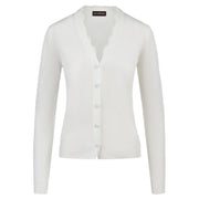 Cardigan In Viscosa Bianco 25E-02M-0-A003-9521-MA01 1103 BIANCO LATTE MVP WARDROBE 