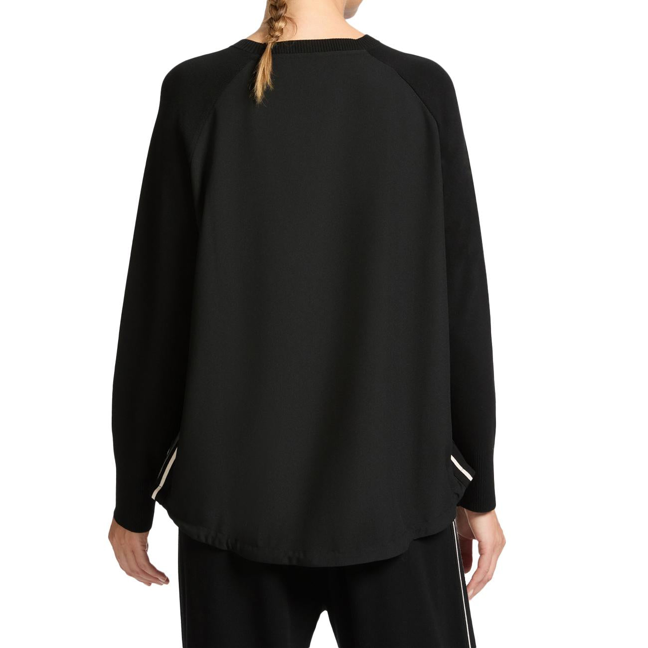 Maglia Sporty Con Collo Staccabile M447Z000575N 0A2 BLACK/GESSO ELENA MIRO' 