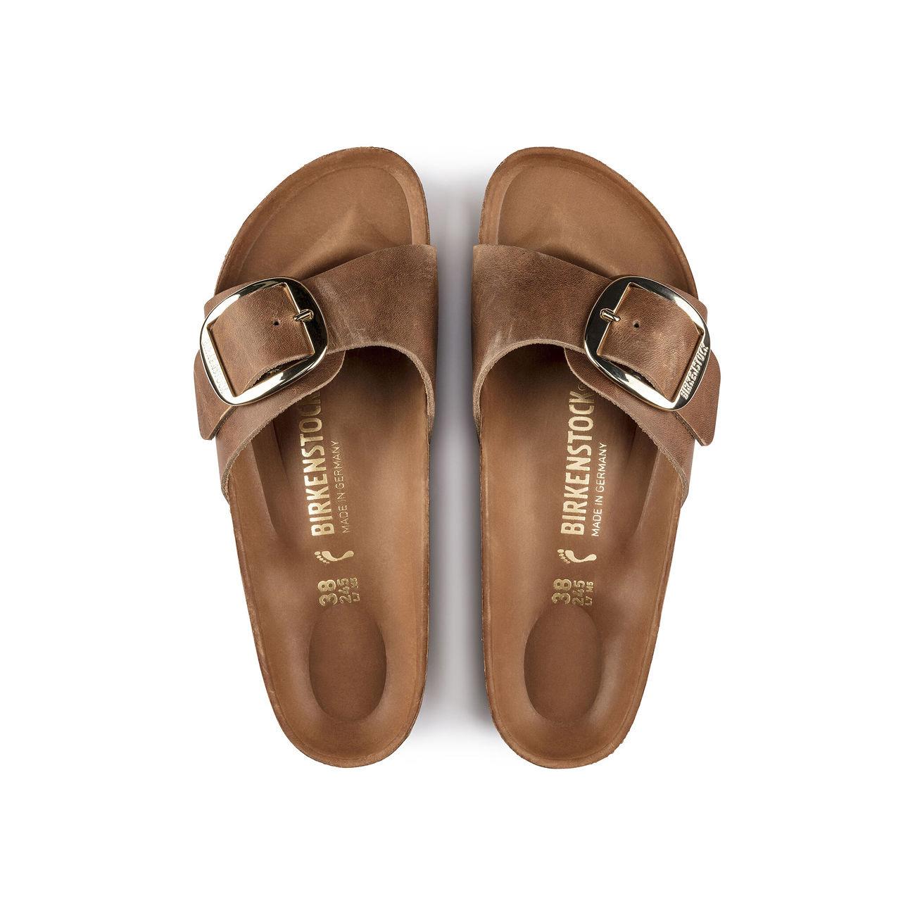 Sandali Madrid Con Grande Fibbia 1006525 COGNAC BIRKENSTOCK 