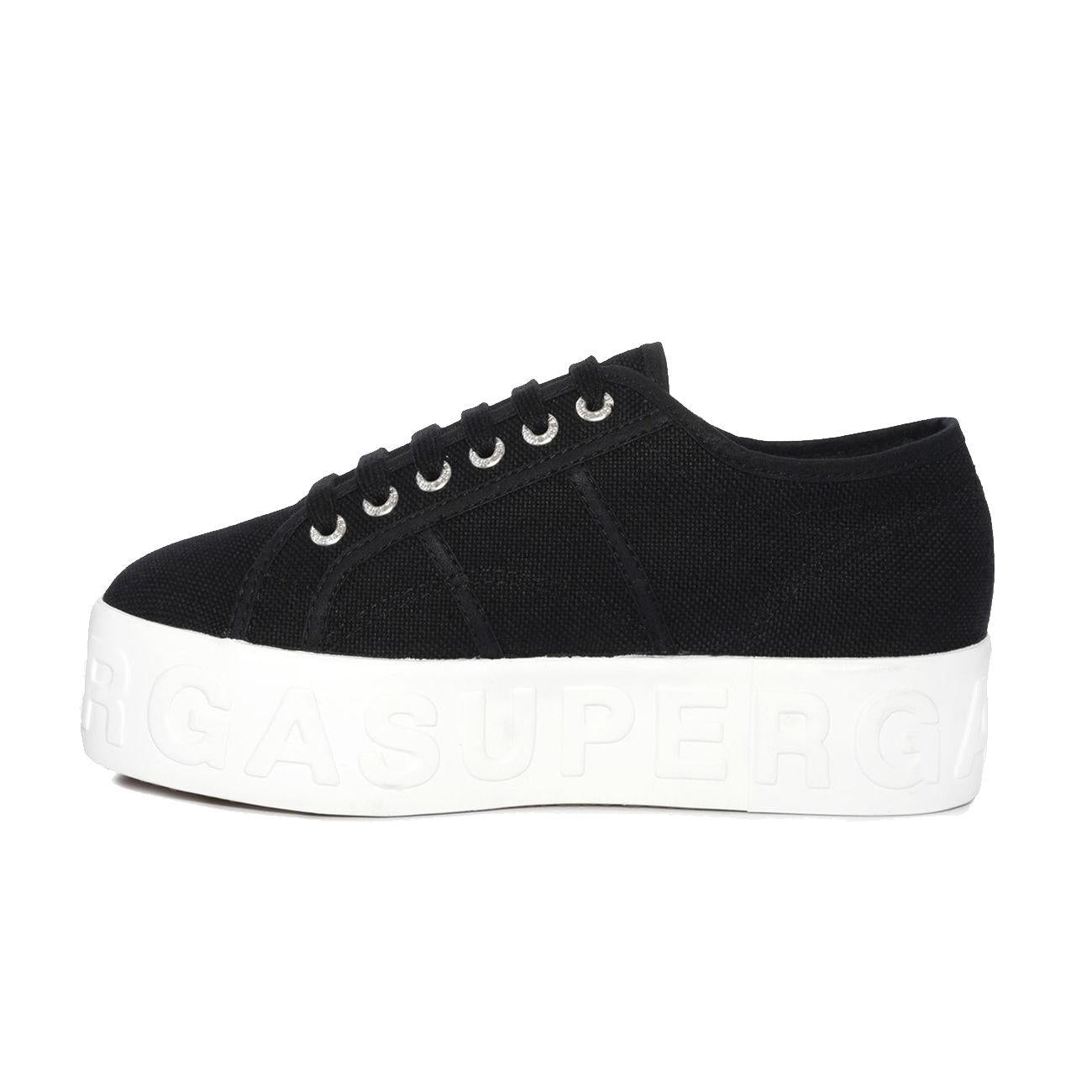 Scarpe 2790 3D Lettering Donna Nero S71183W/2790 999BLACK SUPERGA 