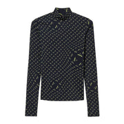 Lupetto Sapphire Con Logo Donna Nero Giallo Fluo AT/212AT2310 06578NERO.ST.GIALLOFLUO TWIN SET 