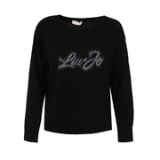 Maglia Con Logo Donna Nero MF3365MS14G U9076 NERO LOGO LIU JO 