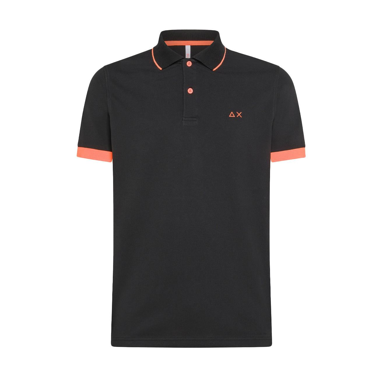 Polo Profili Fluo Uomo Nero A34120 11 NERO SUN68 