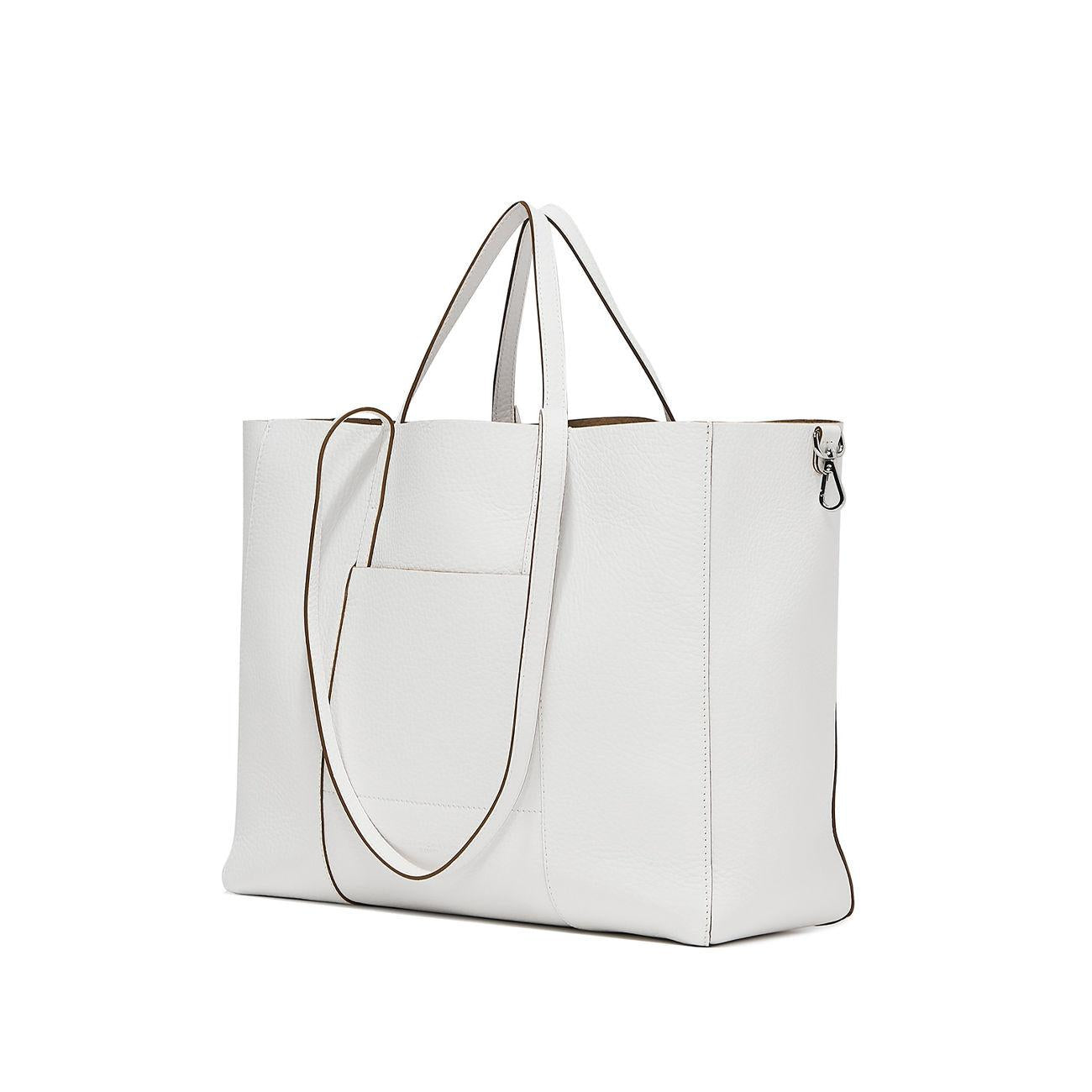 BORSA SUPERLIGHT GIANNI CHIARINI BS10316/RNGDBL 3670 BIANCO/NATURE GIANNI CHIARINI 