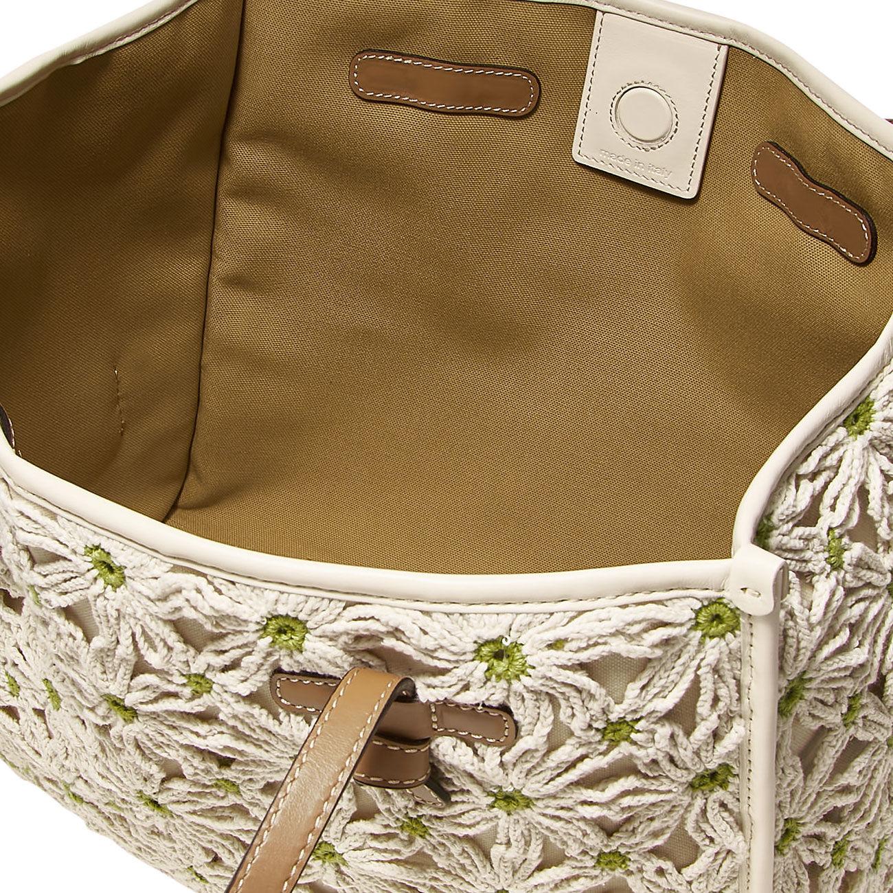 Borsa Marcella Tessuto E Pelle Donna Apple Green BS9290FLWPWR 12961 VAR. APPLE GREEN GIANNI CHIARINI 