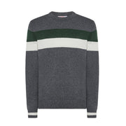 Maglia Righe Tonde Uomo Grigio K43159 47 GRIGIO SUN68 