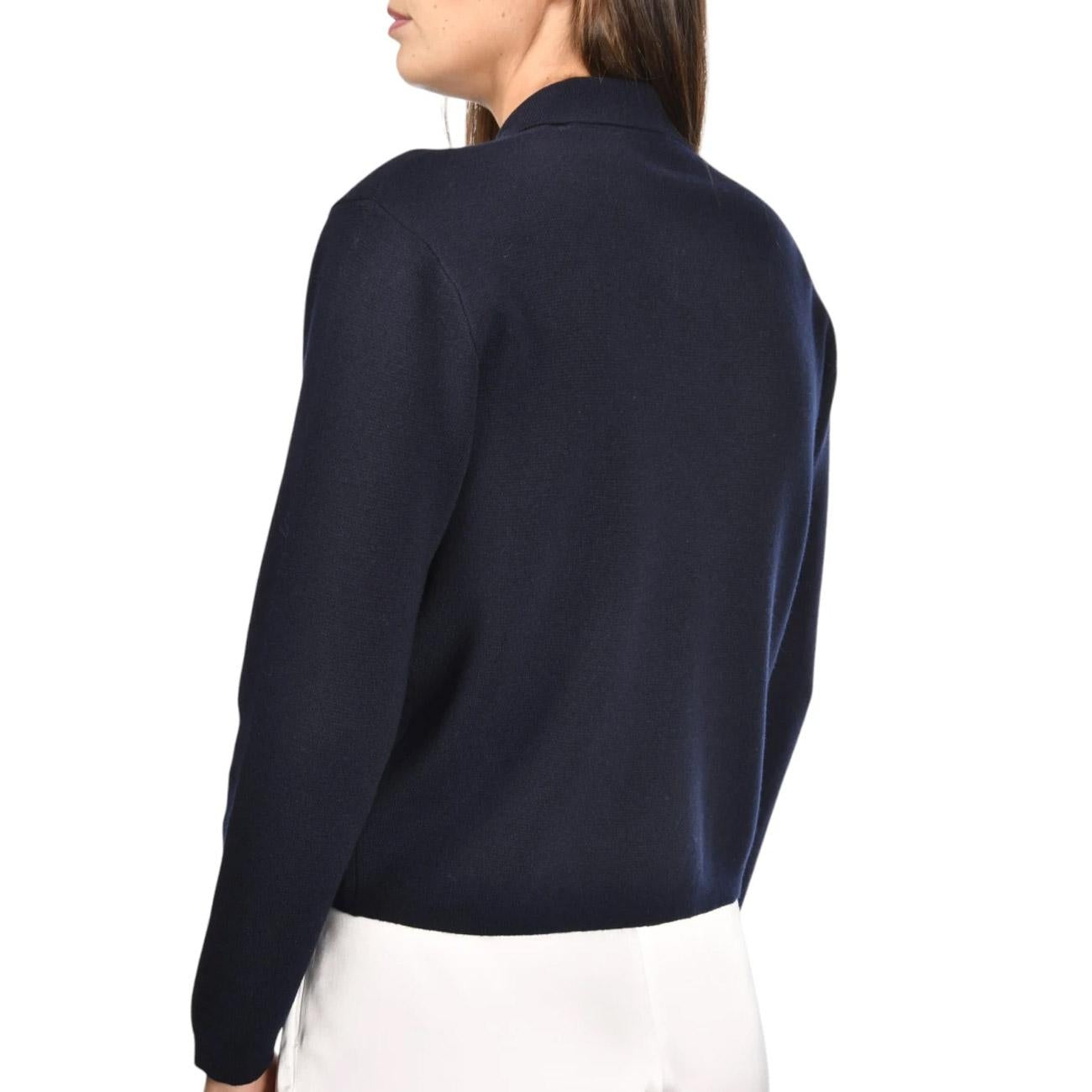 Giacca In Maglia Donna Blu Navy 57288/12858 598 BLU NAVY GRAN SASSO 