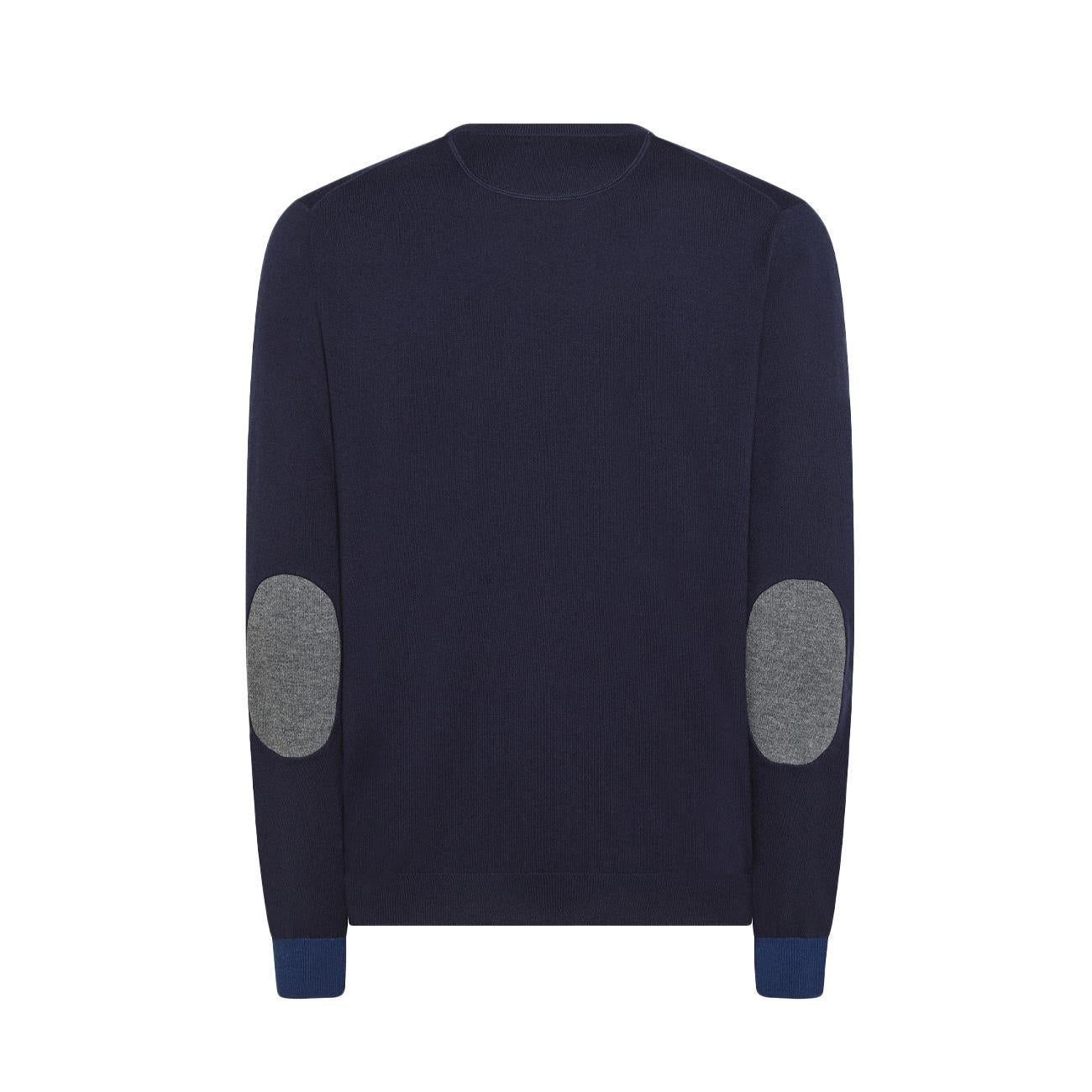 Pull Con Toppa In Lana Uomo Blu Navy K43110 07 BLU NAVY SUN68 