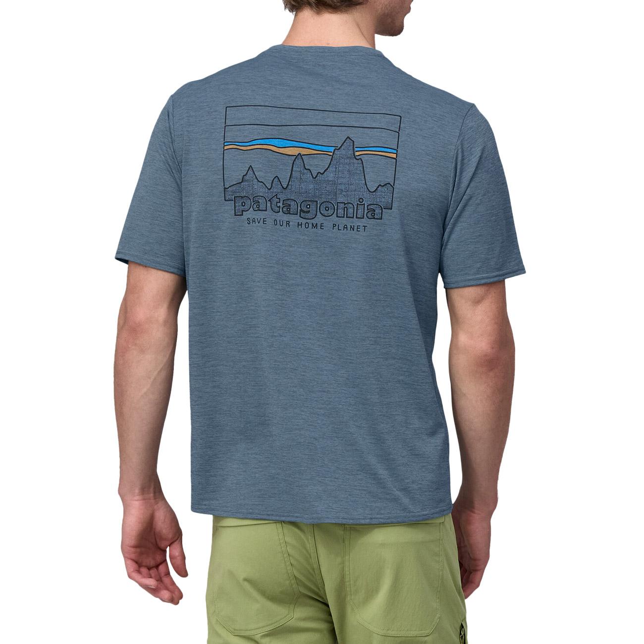Tshirt Cool Daily Graphic Uomo Skyline Utility Blue 45235 SKUX SKYLINE UTILITY BLUE PATAGONIA 