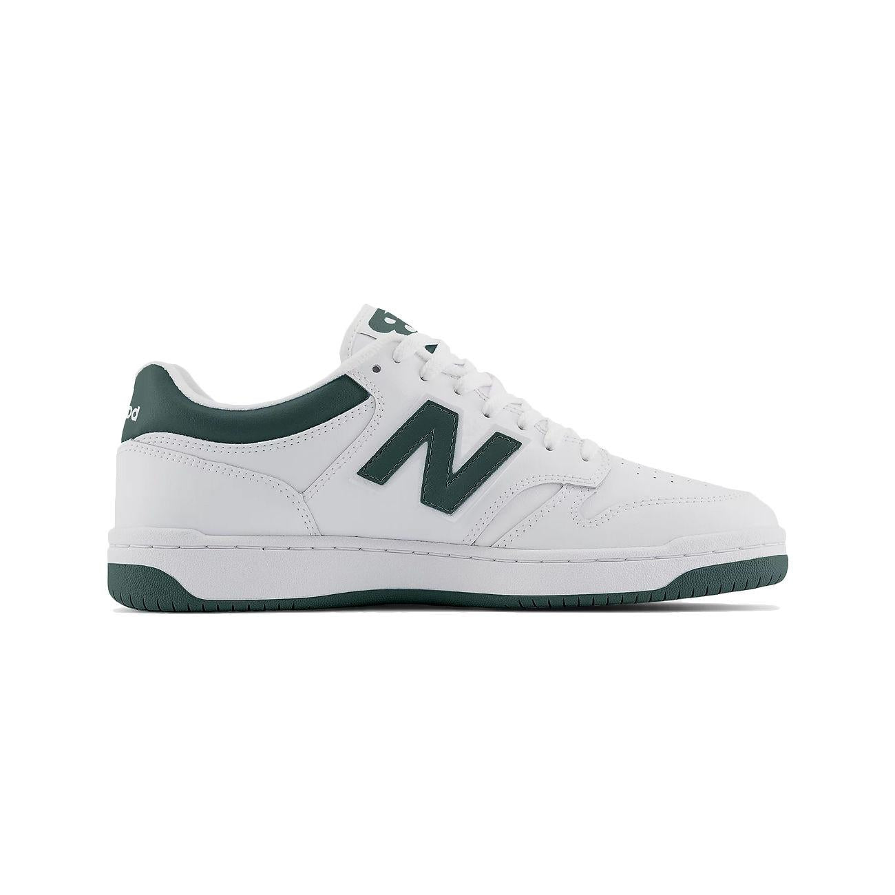 SNEAKERS UNISEX LIFESTYLE NEW BALANCE BB480LNG WHITE/GREEN NEW BALANCE 