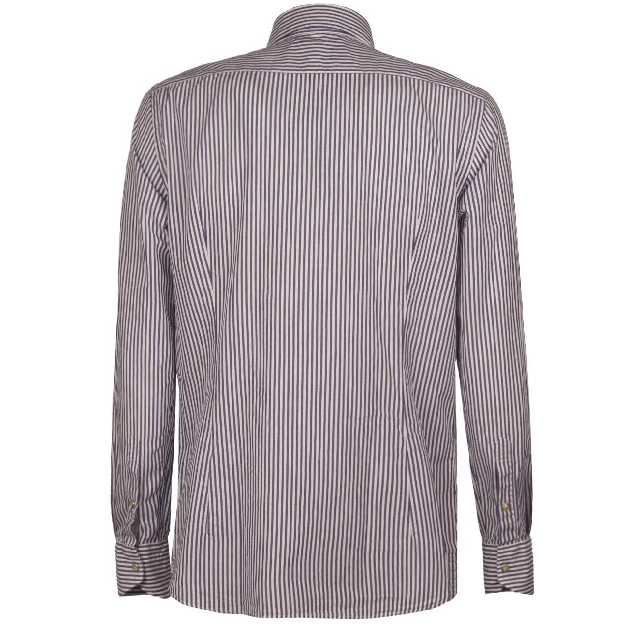 Camicia Rigata Uomo Bianco Blu AD0N61 RE4/B.CO/BLU TINTORIA MATTEI 954 