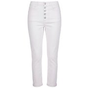 Jeans Koons 5 Tasche Con Bottoni Gioiello DP268B BS0030 PTD 000 BIANCO DONDUP 