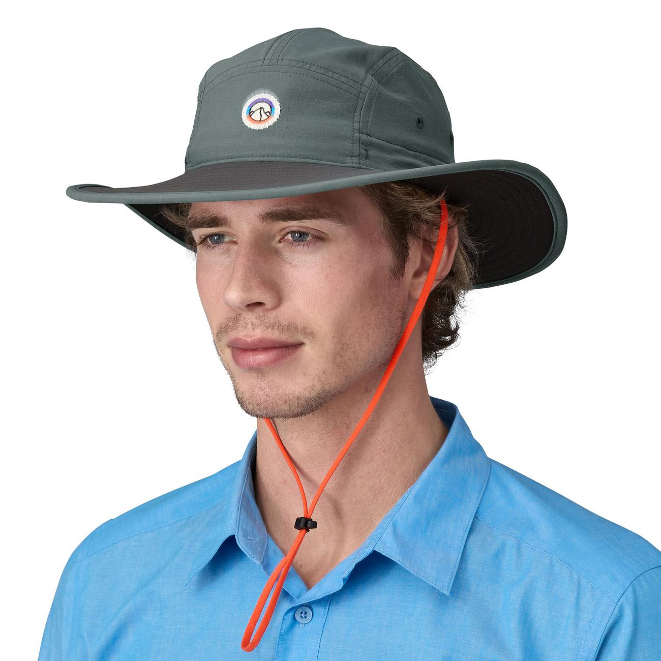 Cappello Quandary Brimmer Unisex Nouveau Grey 33342 FING FITZ ROY ICON:NOUVEAU GRE PATAGONIA 