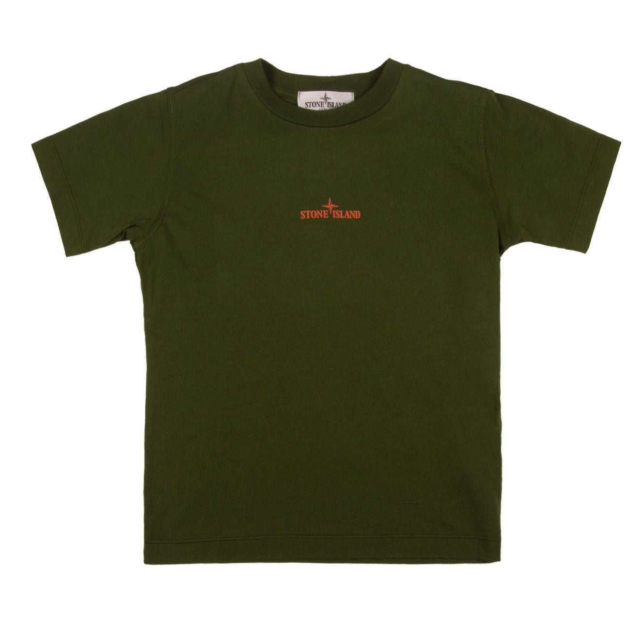 T-Shirt Drop Shot One Bambino Bottlegreen 781621053 V0053, BOTTLEGREEN STONE ISLAND 