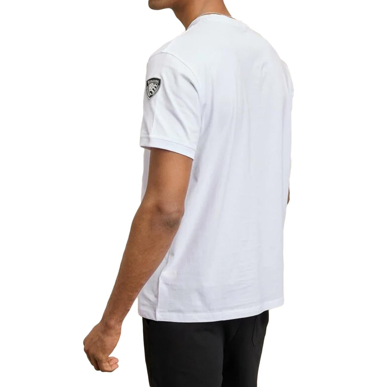 T-Shirt Girocollo Anthony 25SBLUH02275-007100 100 BIANCO BLAUER 