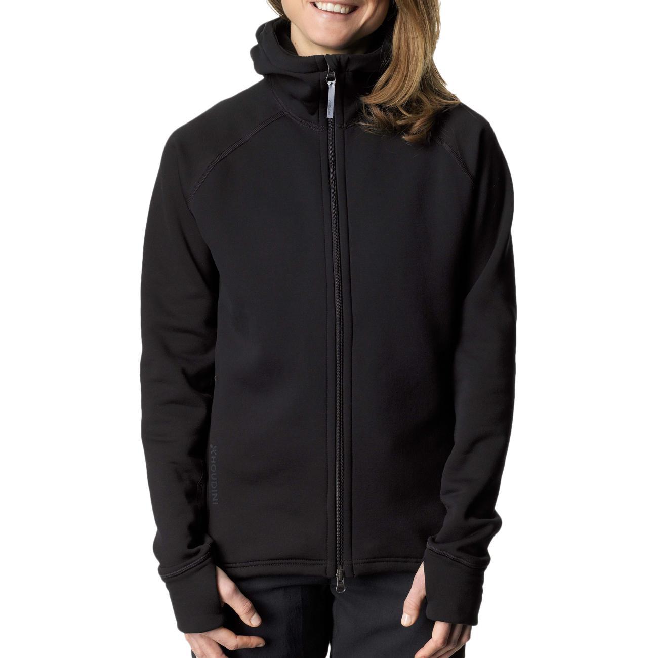 GIACCA D. IN PILE C/CAPP. + F/ZIP HOUDINI 125984 074 TRUE BLACK HOUDINI 