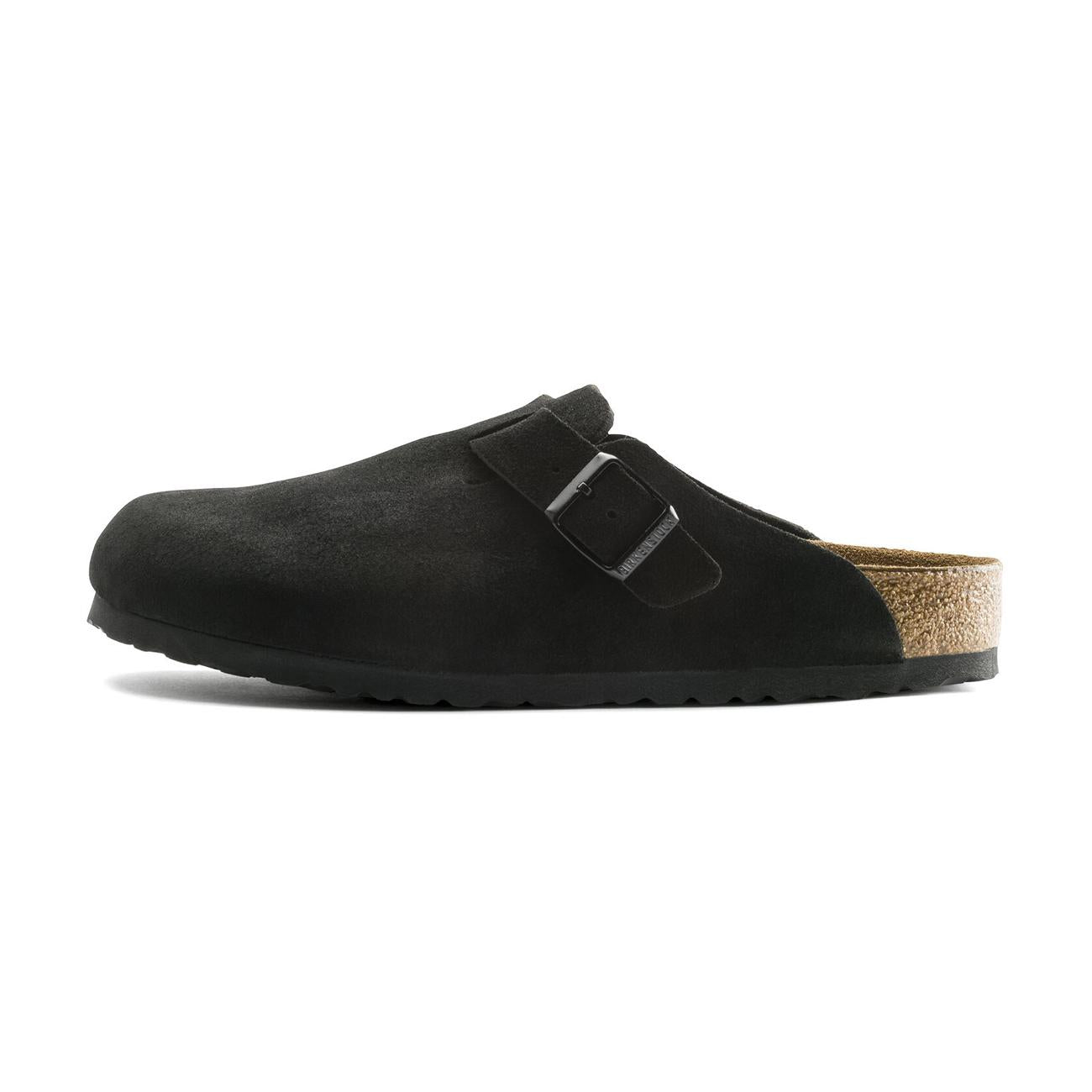 Sandali Boston Pelle Scamosciata 0660473 BLACK BIRKENSTOCK 