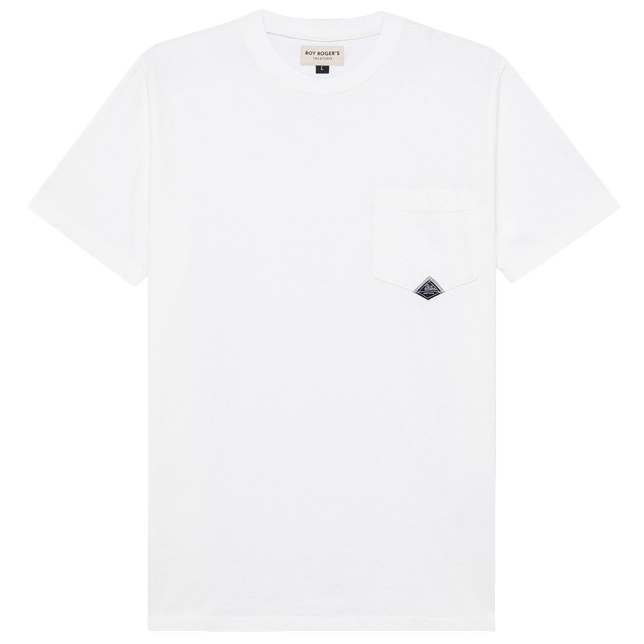 T-shirt Pocket In Jersey RRU634CA160111 C0014 OPTIC WHITE ROY ROGER'S 