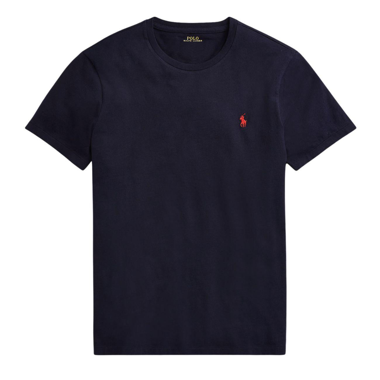 T-Shirt Manica Corta Custom Slim Fit Uomo Ink 710680785 004 INK POLO RALPH LAUREN 