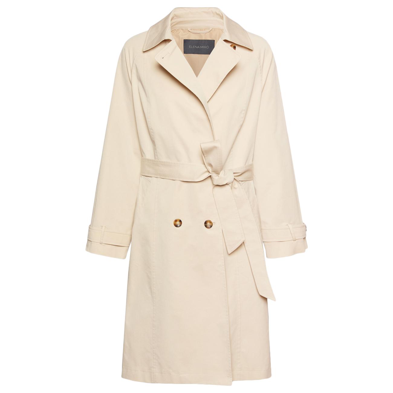 ELENA MIRO' Trench Doppiopetto In Gabardina F244P000187N 002 JUTA 