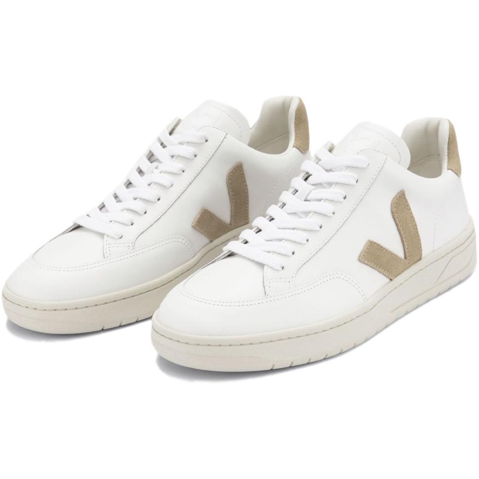 SNEAKERS D. V 12 LEATHER VEJA XD0202896 EXTRA WHITE DUNE VEJA 