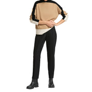 Pantalone Sigaretta In Tessuto Tecnico P150P000339N 033 NERO ELENA MIRO' 