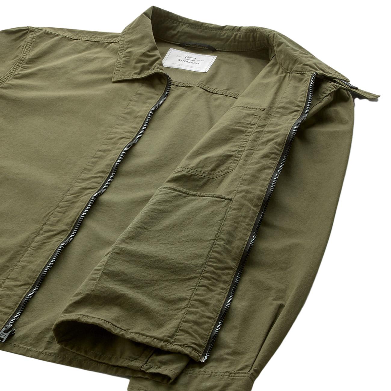 Overshirt Garbadine Uomo Lake Olive CFWOOS0113MRUT3665 6178 LAKE OLIVE WOOLRICH 