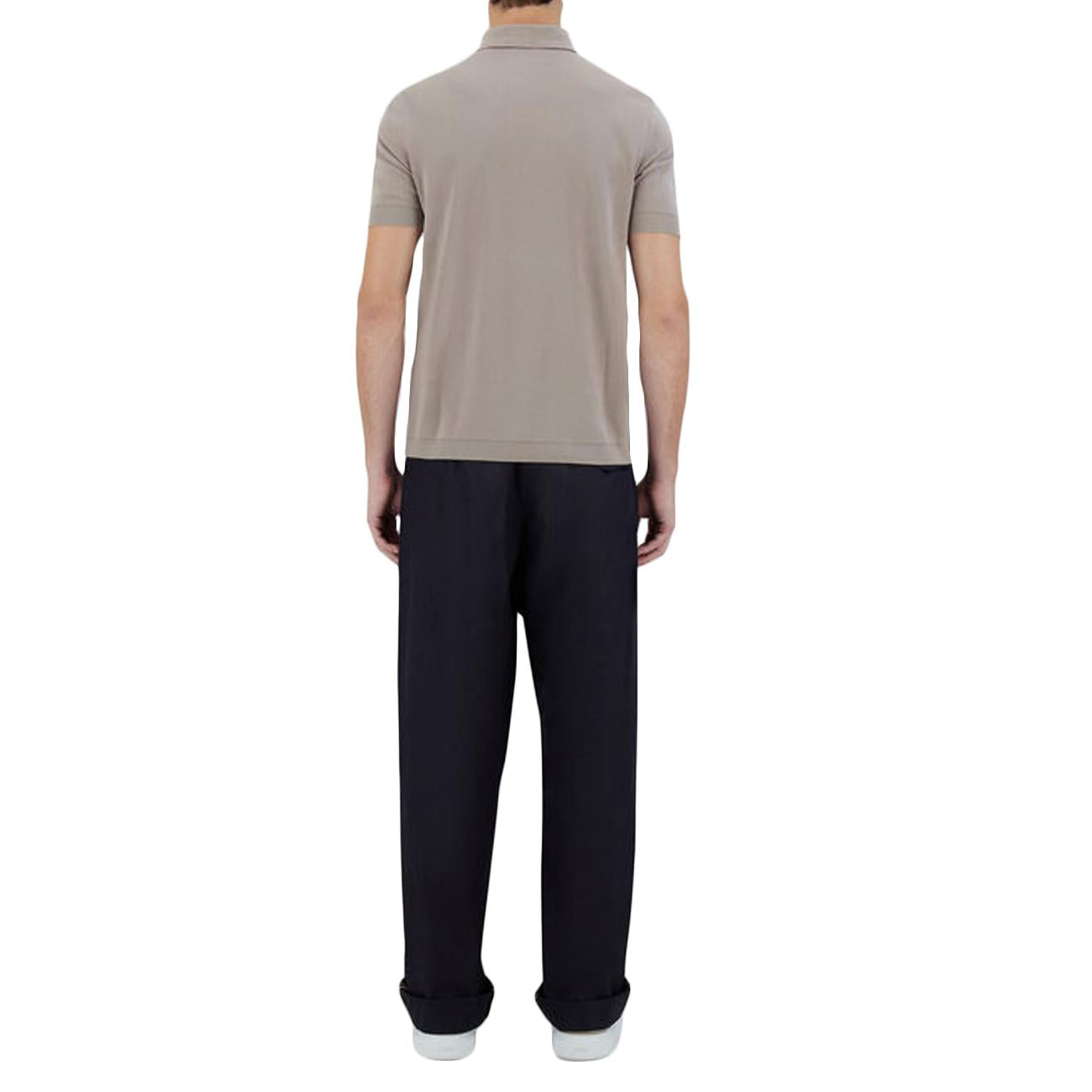 Polo In Jersey Effetto Maglia JPL00125U-52059 2600 TORTORA HERNO 