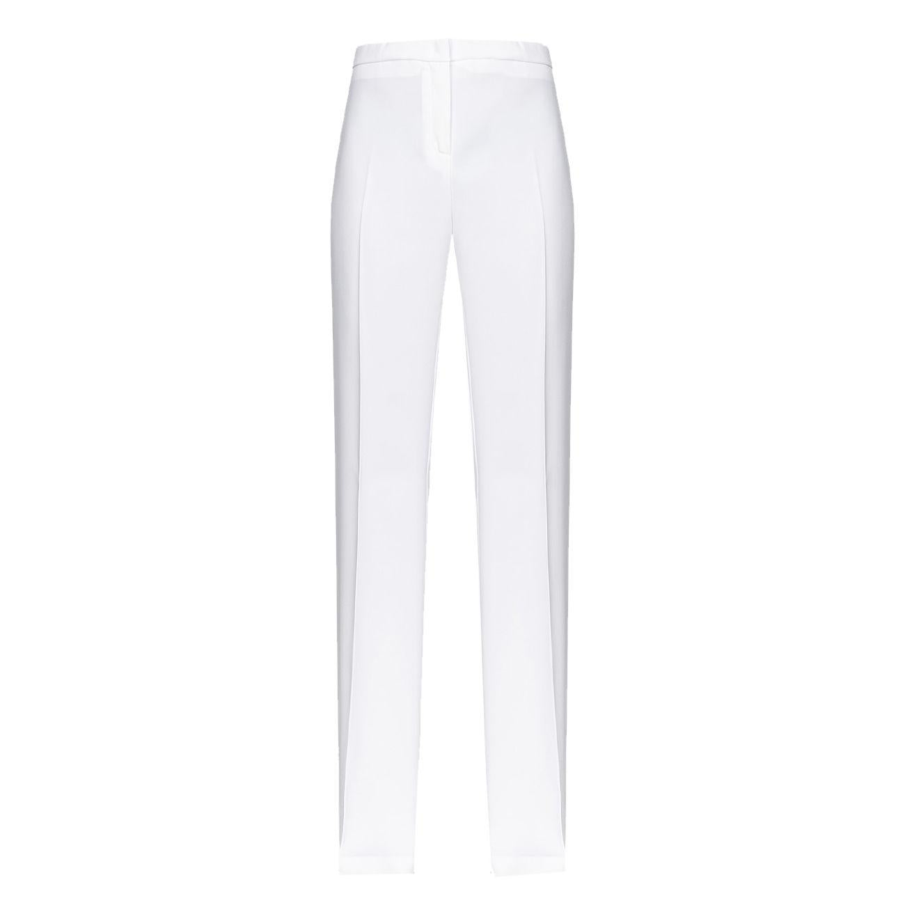 PANTALONE D. HULKA CREPE STRETCH PINKO 100054/7624 Z15/WHITE/BIANCO NEMBO PINKO 