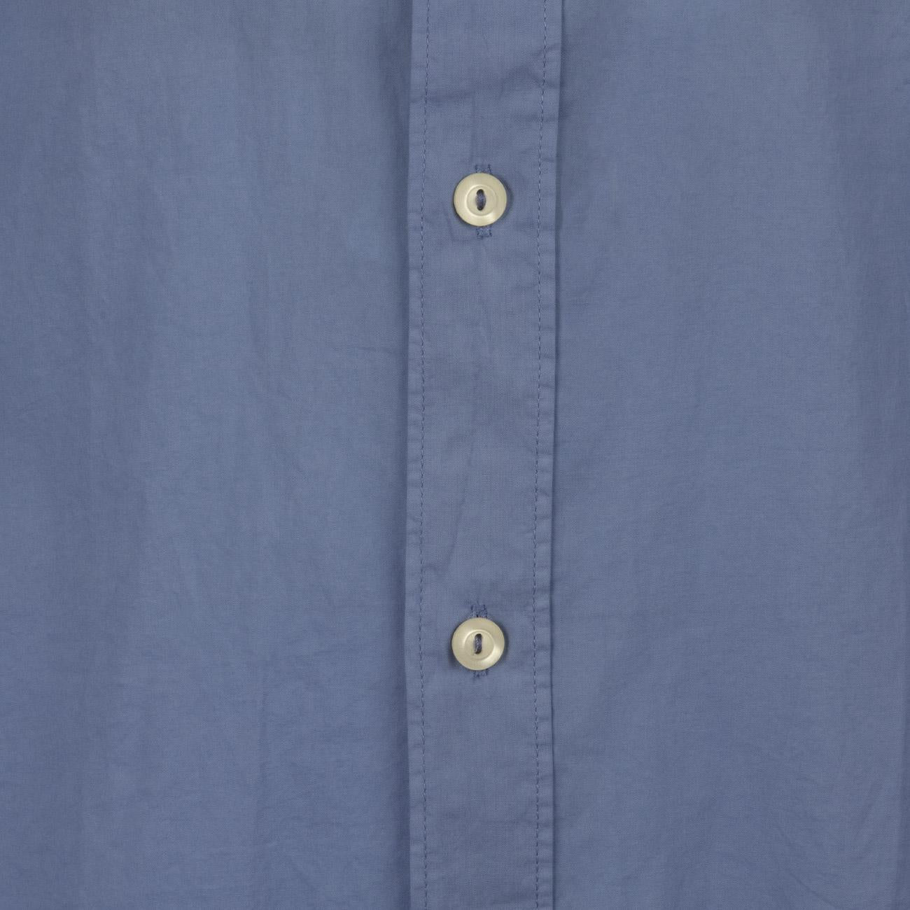 Camicia Collo Francese Uomo Indaco MKLTNW UE2/INDACO TINTORIA MATTEI 954 