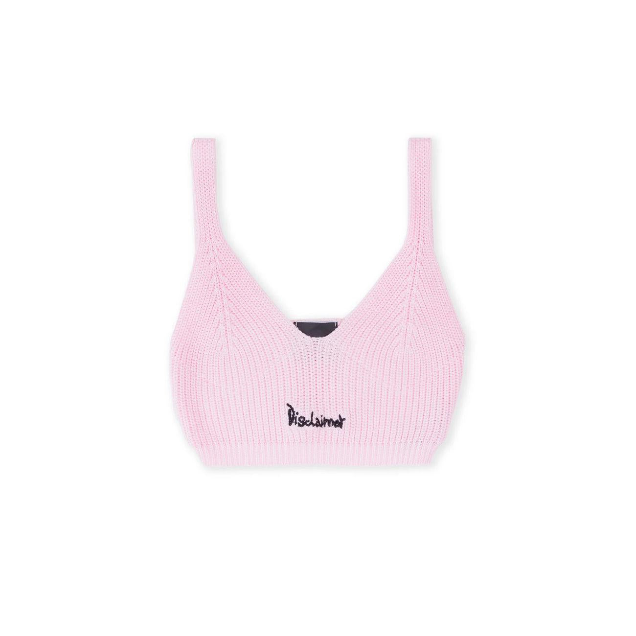 TOP D. IN MAGLIA DISCLAIMER 23EDS53528 ROSA DISCLAIMER 