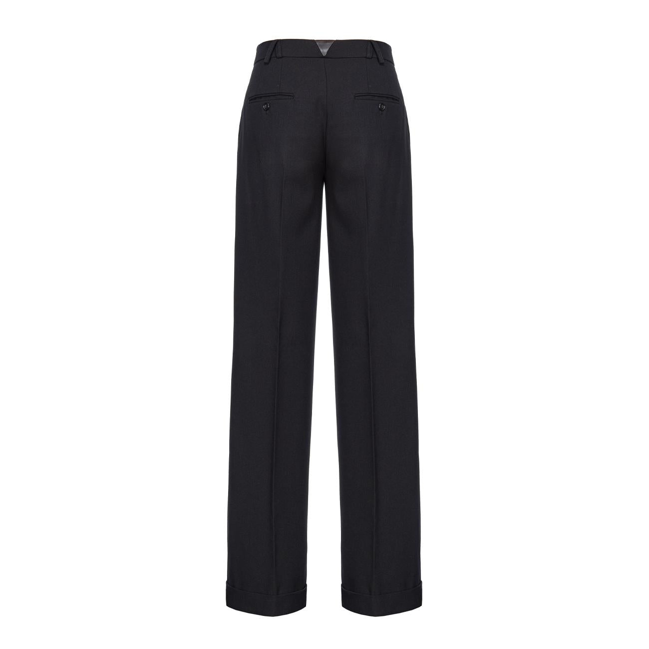 Pantalone Peru' In Twill Di Lana Donna Nero Limousine 103701/A1XX Z99 NERO LIMOUSINE PINKO 