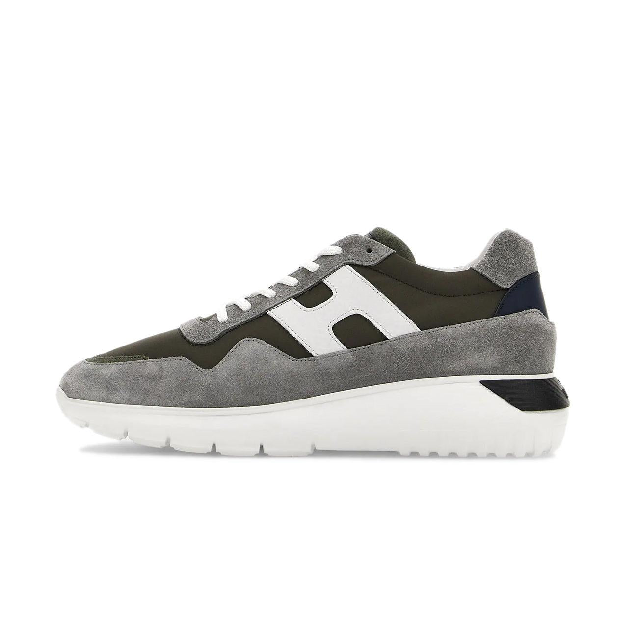 Sneakers Interactive 3 Uomo Verde Nero Bianco HXM3710AJ15MSN543W VERDE/NERO/BIANCO HOGAN 