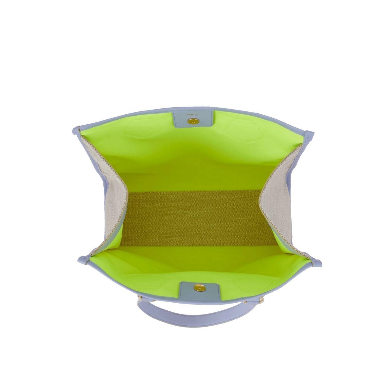 Borsa Cabas Summer Tote Natural Lavande A10749 1D NATURAL/LAVANDE LANCEL 