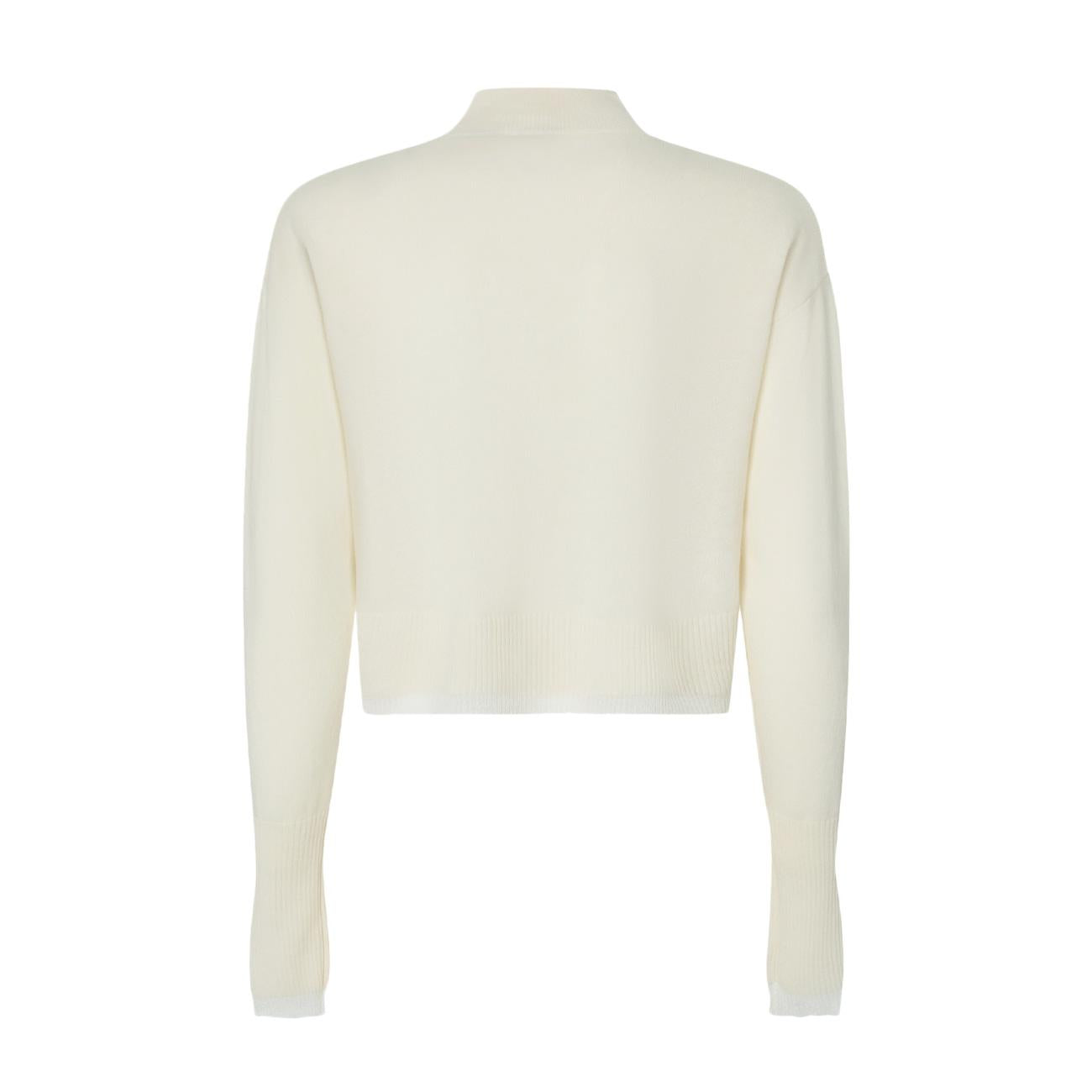 Lupetto Crop Mix Cachemire Donna Bianco Purezza 104553/A235 Z06 BIANCO PUREZZA PINKO 