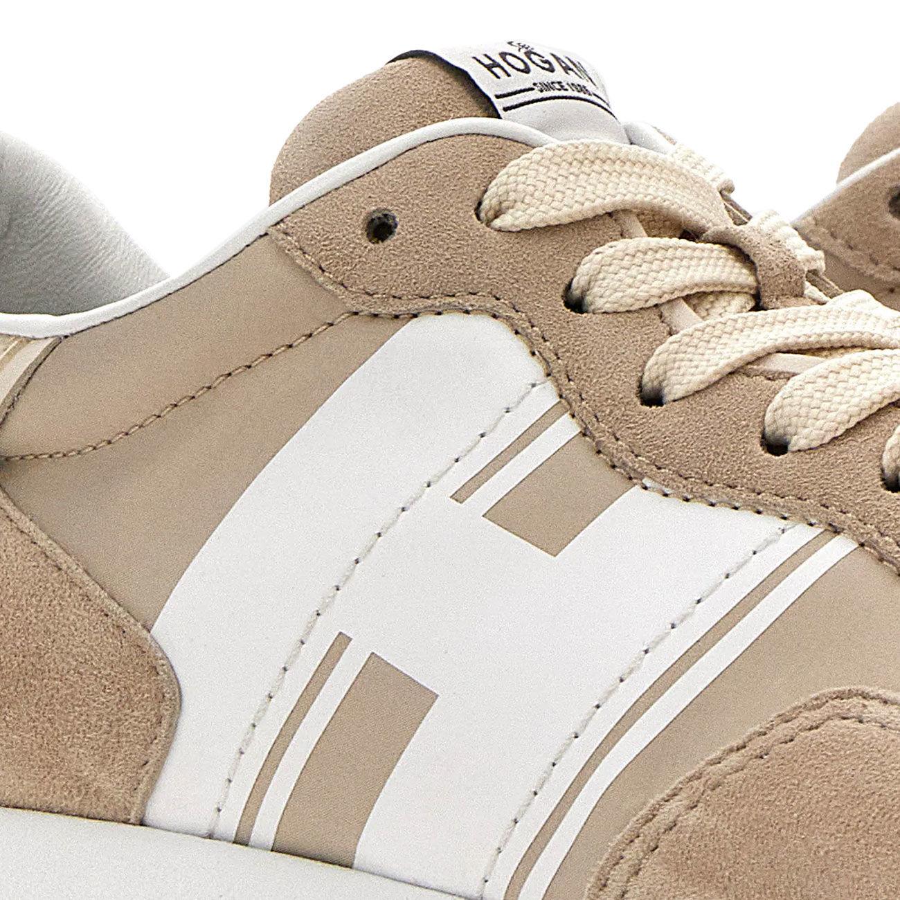 SCARPA D. H641 ALLACCIATO HOGAN HXW6410EV80P3Q0RUJ BEIGE/BIANCO HOGAN 