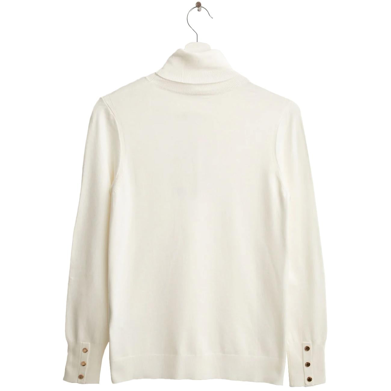 Maglia dolcevita a collo alto FM25W04MD A0002 OFF WHITE FRED MELLO 