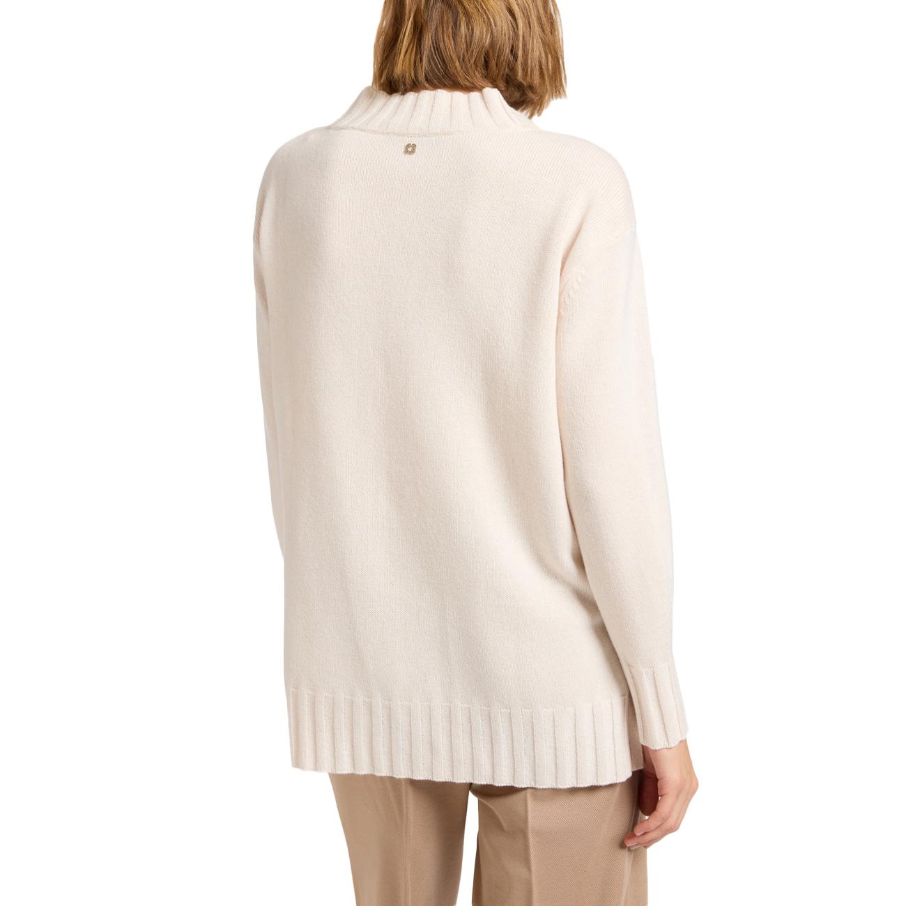 Maglia In Pura Lana M474Z000607 002 GESSO ELENA MIRO' 