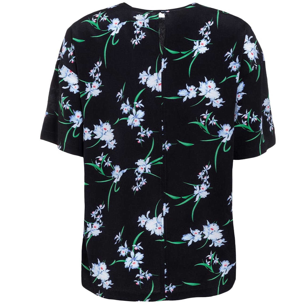 N°21 Blusa Fiorata In Seta N21/G131/5517 S9Y1NERO 