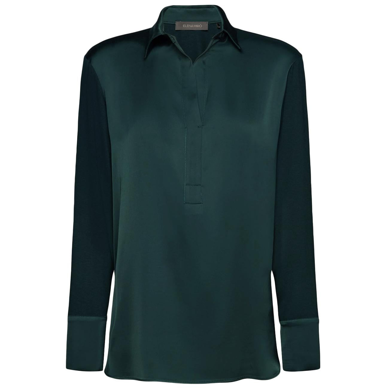 T-Shirt Polo In Due Tessuti G247Z100487N 035 ALLORO ELENA MIRO' 