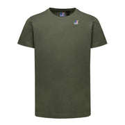 T-Shirt Girocollo Edouard Uomo Green Blackish K007JE0 WMR GREEN BLACKISH K-WAY 