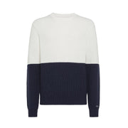 Maglia Round Stripe Bicolore Uomo Bianco K43153 31 BIANCO SUN68 