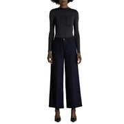 Pantalone In Flanella Blu DENISE 48 BLU NOIR E BLEU 