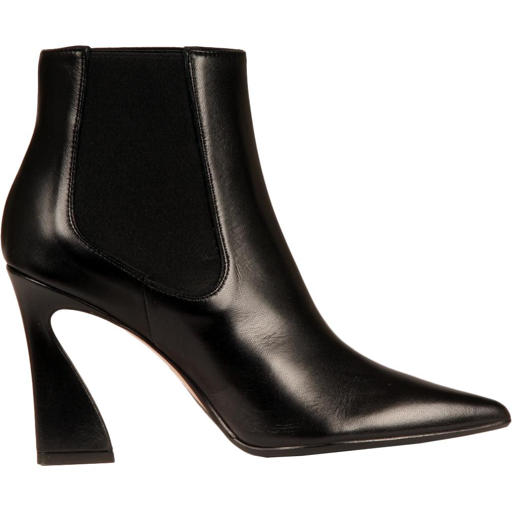 Stivaletti Décolleté Nappa Con Tacco Donna Nero 9700 NERO ANNA F. 